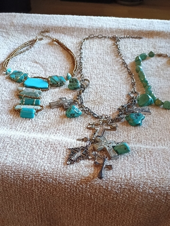Jewelry - Turquoise Statement Jewelry Lot - Mixed Necklaces
